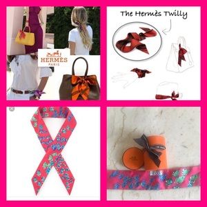 Authentic Hermès Twilly Scarf.